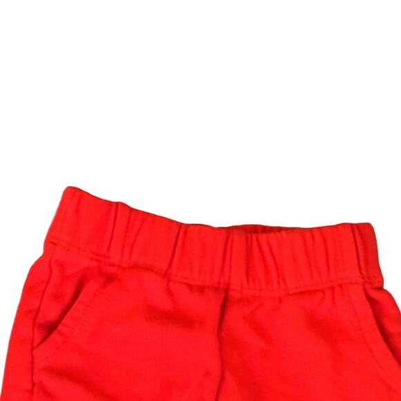 2 For $5 Sale Hanna Andersson Red Pull On Shorts Size 3-6 Months - Picture 3 of 4